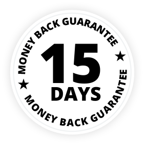 15 days Money back Guarantee